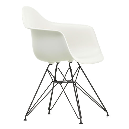 Cadeira de Braços em Plástico Eames DAR / Base Preta